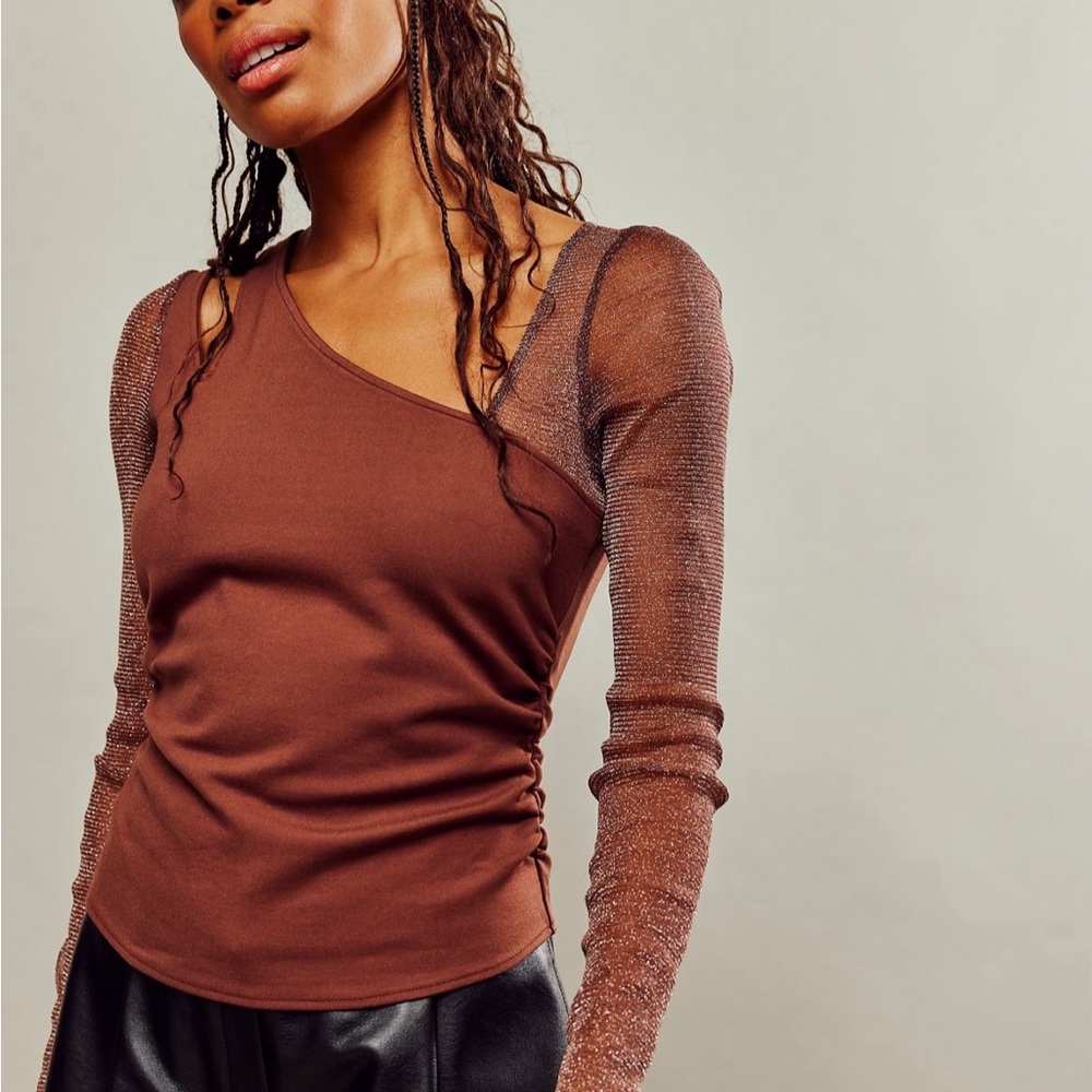 Free People Janelle Layered Top- NWT